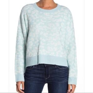 John + Jenn Women's Leopard Print Dolman Sleeve Sweater Medium